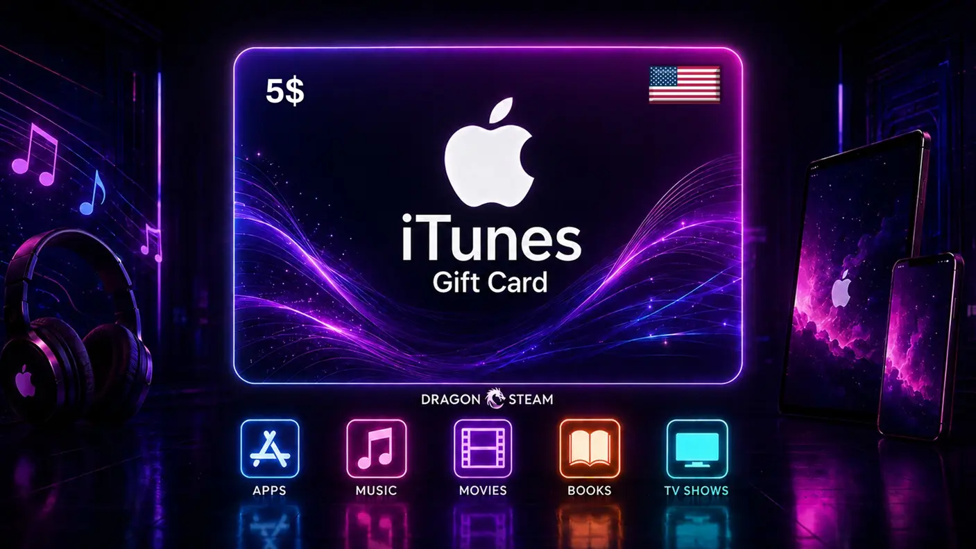 گیفت کارت 5 دلاری اپل آیتونز Apple
