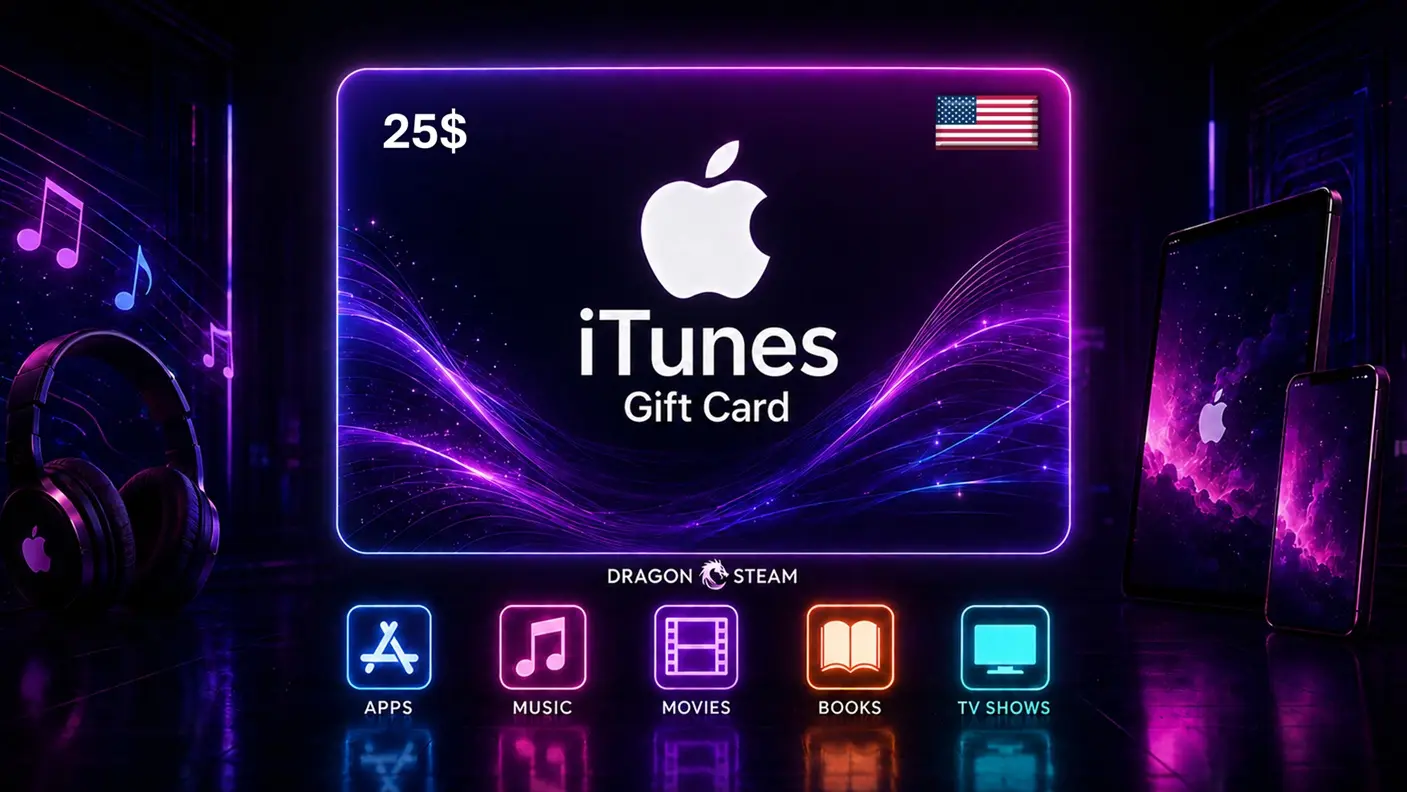 گیفت کارت 25 دلاری اپل آیتونز Apple