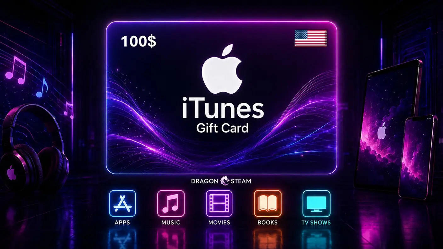 گیفت کارت 100 دلاری اپل آیتونز Apple